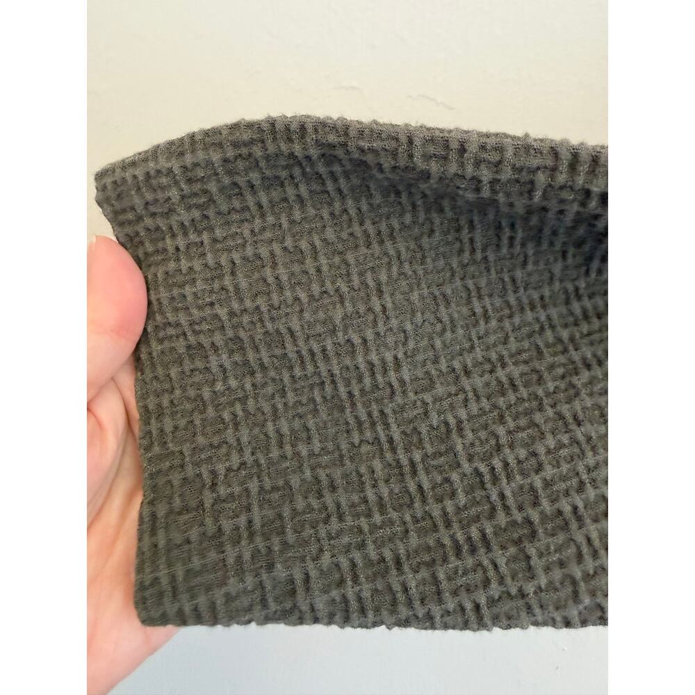 Eileen Fisher Open Front Deep Olive Green Cardigan - Picture 2 of 6